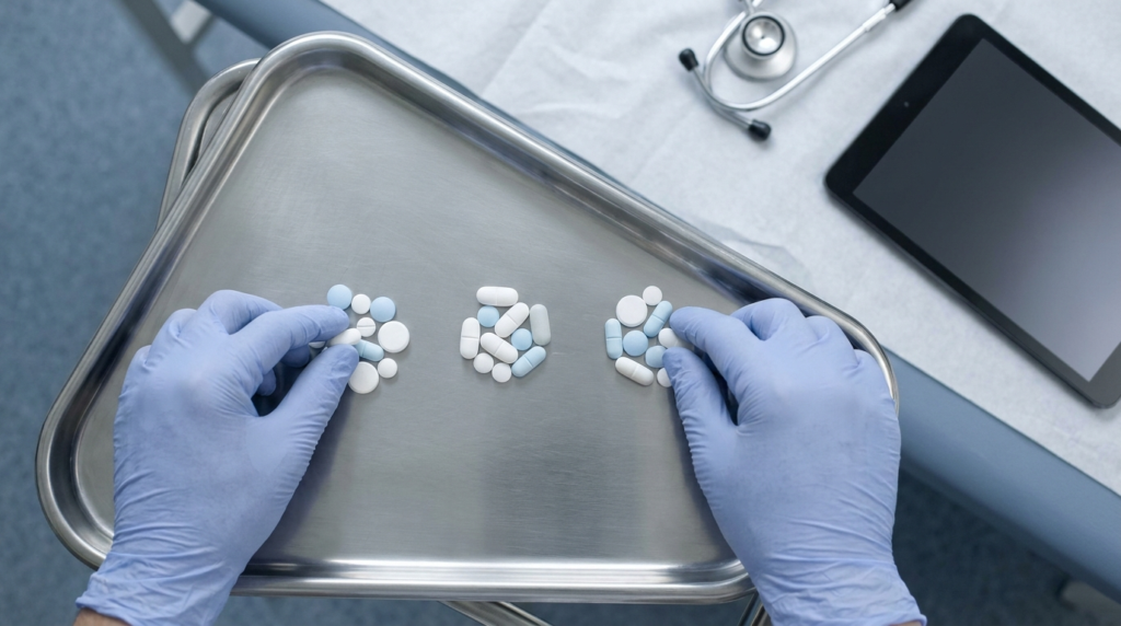 Clinician sorting muscle relaxers by addiction and withdrawal risk