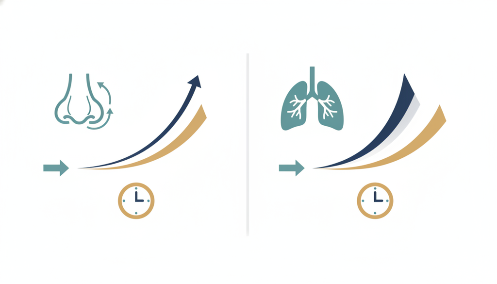 Infographic showing cocaine vs crack onset and duration by route