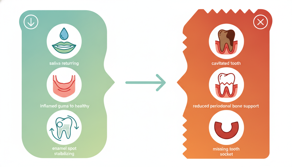 Reversible and permanent meth mouth dental damage comparison
